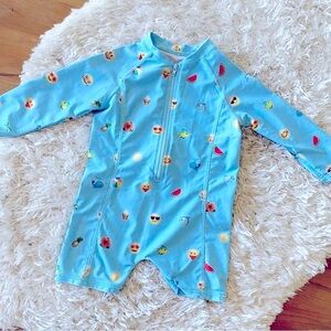 Mott 50 sun protective fashion emoji icon bathing suit unisex baby 6–12 months